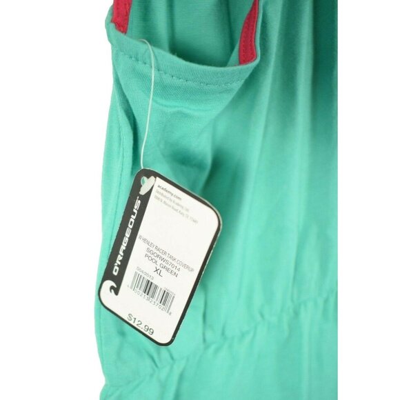 ORageous Misses XL Green Henley Racer Tank Coverup New With Tags - Picture 6 of 6
